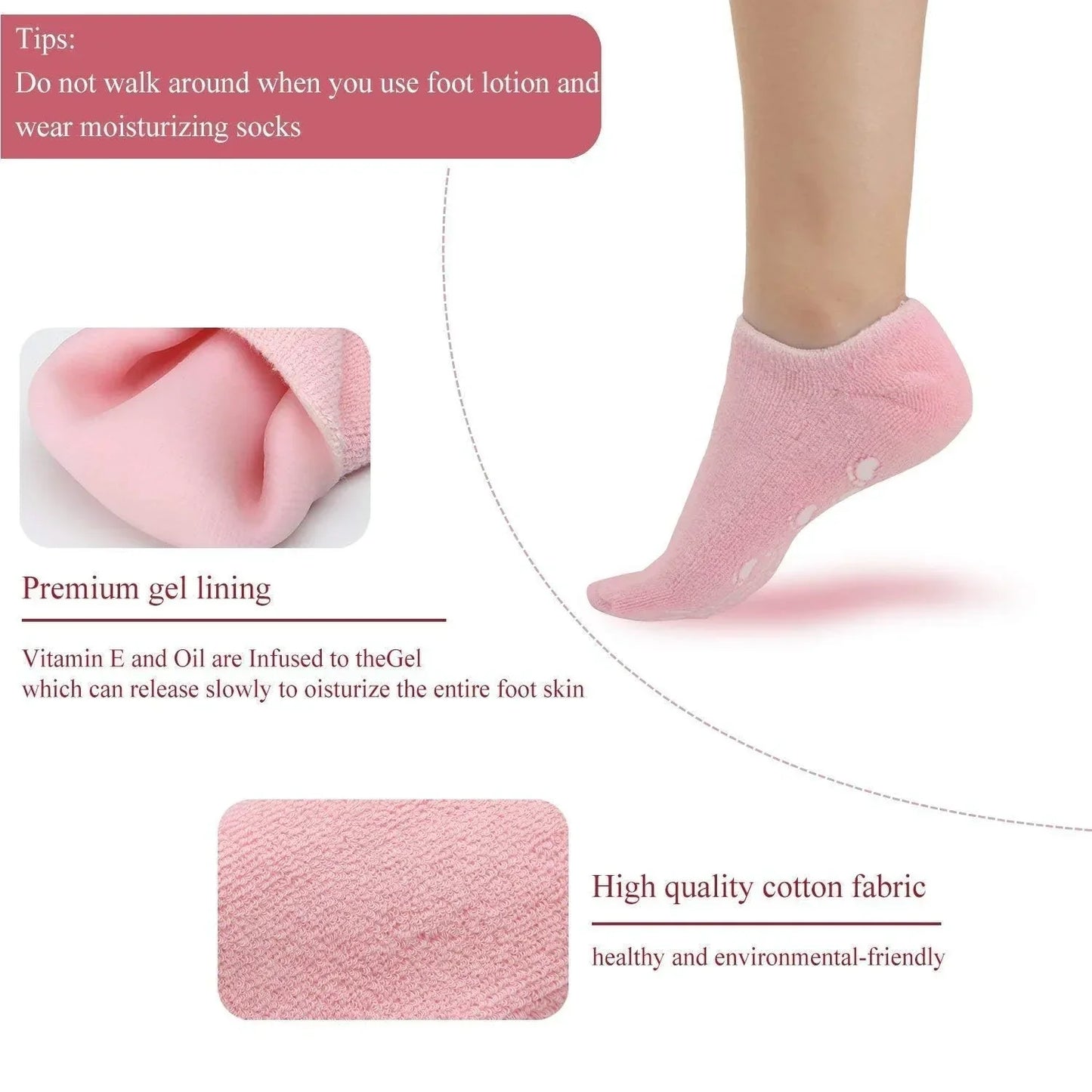 Moisturizing Whitening Exfoliating Foot Mask Ageless Beauty Hand Mask Silicone Mittens Reusable SPA Plant Gel Socks Gloves