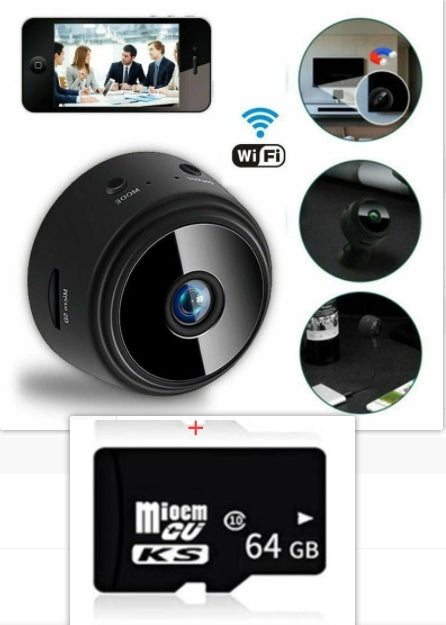 A9 WiFi Mini Camera Wireless Video Recorder Security Protection Camera Smart Home Monitoring Camera For Infants And Pets Magnetic Suction HD Smart Infrared Night Vision Home