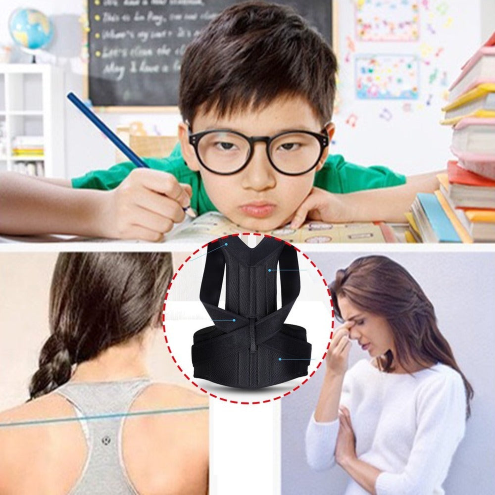 Spine Bending Posture Corrector for Men Women Adjustable Back Support Shoulder Brace Belt