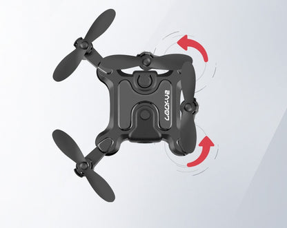 Mini folding drone for Children with Camera, Foldable, Voice & Gesture Control, Altitude Hold Function, Propeller Protection, RC Quadcopter, Gift for Boys & Girls from 8 Years