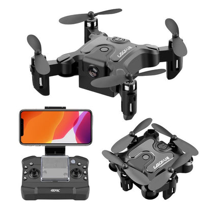 Mini folding drone for Children with Camera, Foldable, Voice & Gesture Control, Altitude Hold Function, Propeller Protection, RC Quadcopter, Gift for Boys & Girls from 8 Years