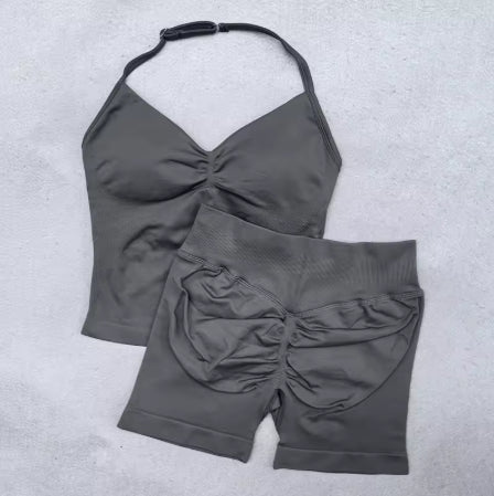 Adjustable Sports Strappy Top Women Backless Gym Top Built in Bra Yoga Clothing Sleeveless Shirts Workout Outfits Tank Top