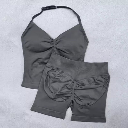 Adjustable Sports Strappy Top Women Backless Gym Top Built in Bra Yoga Clothing Sleeveless Shirts Workout Outfits Tank Top