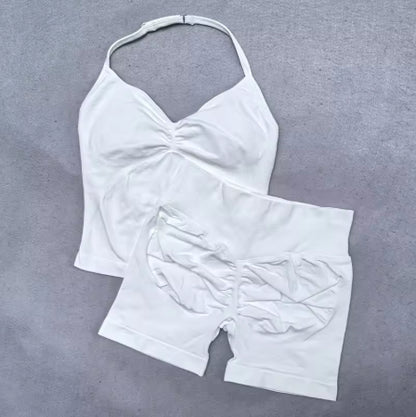 Adjustable Sports Strappy Top Women Backless Gym Top Built in Bra Yoga Clothing Sleeveless Shirts Workout Outfits Tank Top