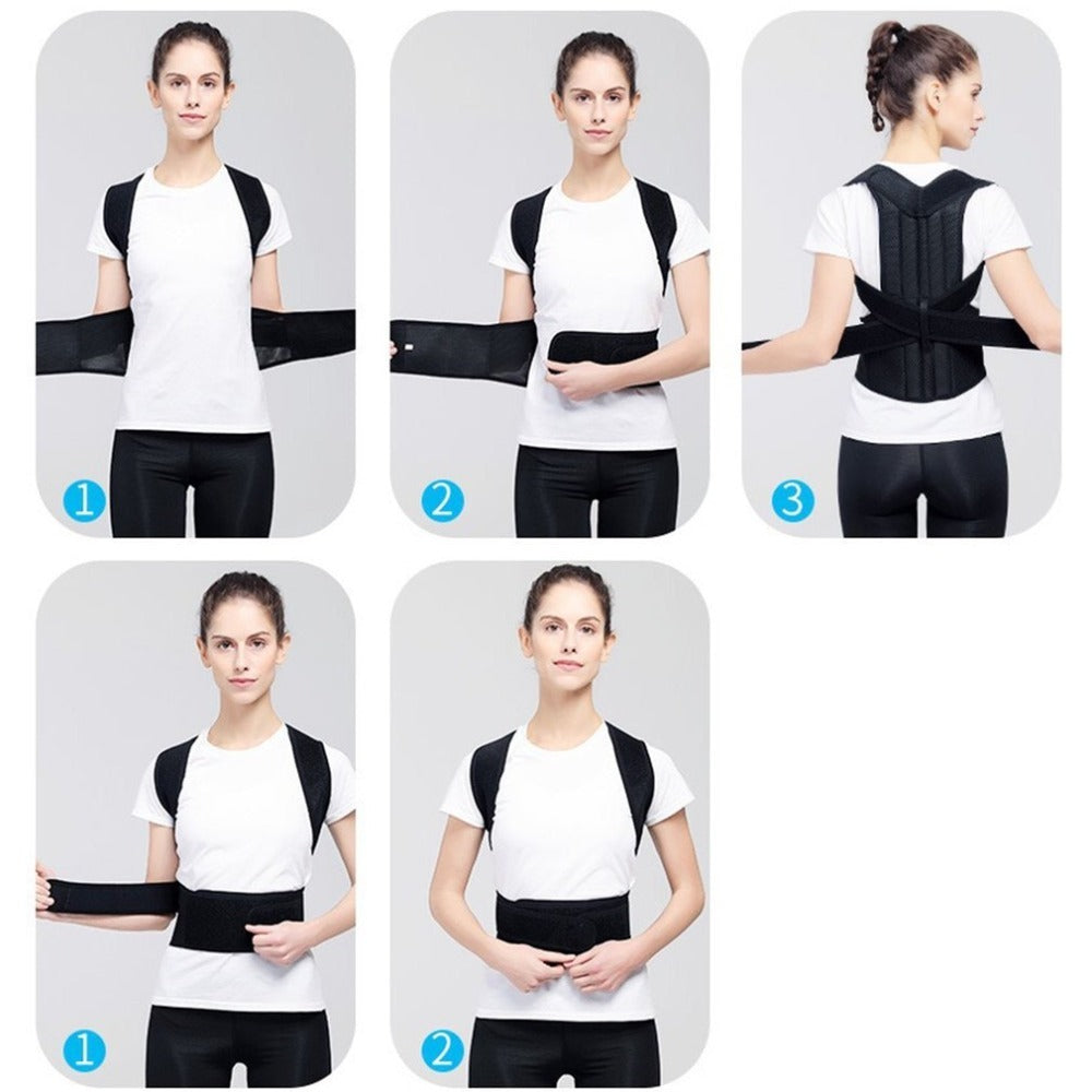 Spine Bending Posture Corrector for Men Women Adjustable Back Support Shoulder Brace Belt