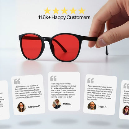 Flow State™ Unisex Red Lens Blue Light Glasses