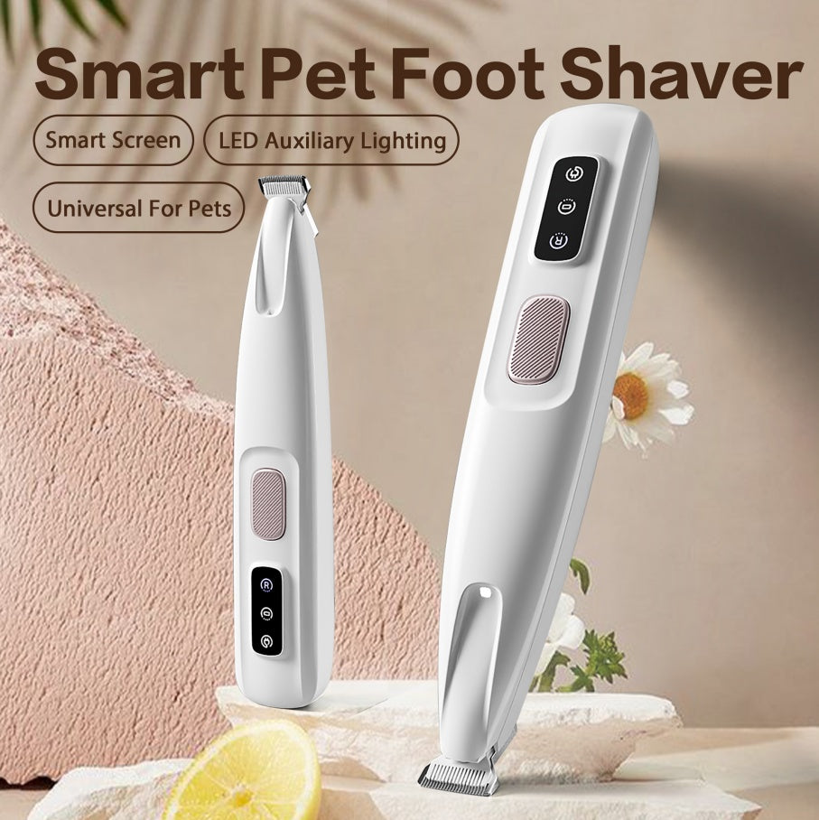 2026 New Pet Paw Trimmer 1Pack,Rechargeable Quiet Hair Trimmer For Pets,Professional Pet Grooming Kit - Cordless Waterproof  Clippers With LED For Precision Trimming,Ideal For Home Grooming Pet Hair