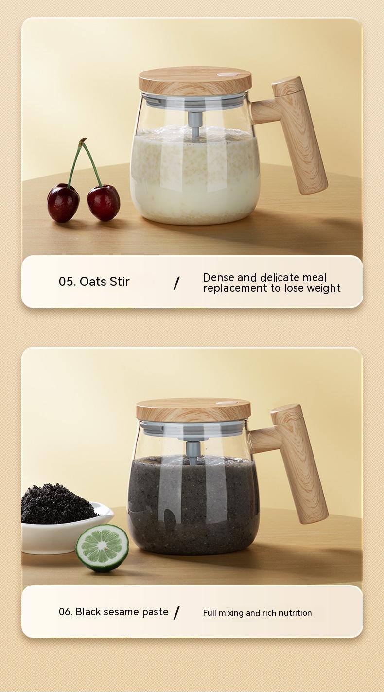 400ML Self Stirring Coffee Mug Electric Mixing Glass Coffee Cup High Speed Fast Automatic Coffee Cup For Gyms Dining Room Kitchen Gadgets