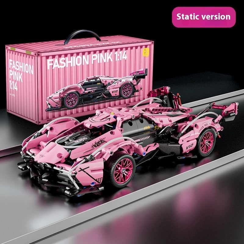 Building Blocks Remote Control Racing Model Assembled Toys, Perfect Choice for Home Decoration and Gifts, Christmas