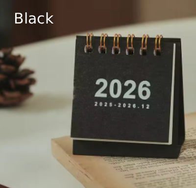 Mini 2026 Calendar Office School Supplies Calendar Desk Calendar monthly Planner Desk Accessories Decor Record Office Stationery