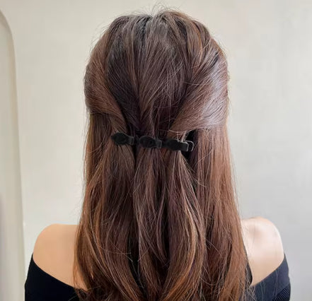 Flocked Bangs Hair Clip Black Headwear Women Cute Barrettes Hairgrip Alice Braided Fashion Hairpins Hair Accessories