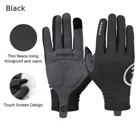 INBIKE Autumn Winter Thermal Bicycle Gloves Touch Screen Men Women MTB Road BikeGloves  Sports Fitness Outdoor Cycling Gloves