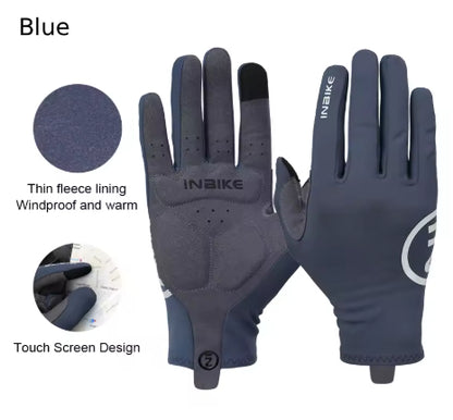INBIKE Autumn Winter Thermal Bicycle Gloves Touch Screen Men Women MTB Road BikeGloves  Sports Fitness Outdoor Cycling Gloves