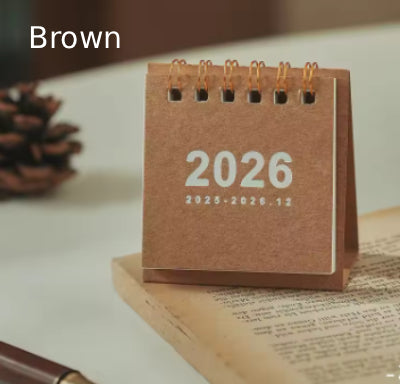 Mini 2026 Calendar Office School Supplies Calendar Desk Calendar monthly Planner Desk Accessories Decor Record Office Stationery