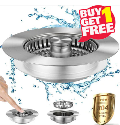 3-in-1 Kitchen Sink Drain Strainer | Buy 1, Get 1 Free