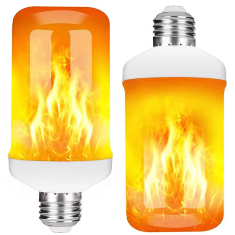 LED Night Light Flame Light Bulb 4 Modes Fire Bulb Lamp Christmas Party Outdoor Indoor Home Decor E27 Base Flickering Nightlight