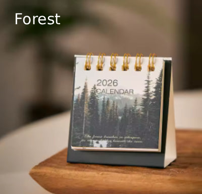 Mini 2026 Calendar Office School Supplies Calendar Desk Calendar monthly Planner Desk Accessories Decor Record Office Stationery