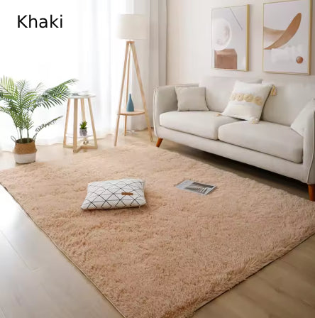 White Fluffy Hall Carpet Modern Living Room Bedroom Home Decor Large Mats Thickened Non-Slip Girl Children's Room Pink Furry Rug