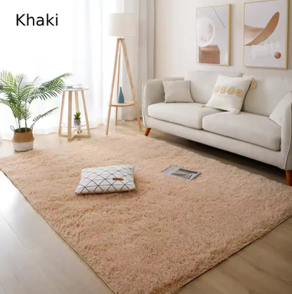 White Fluffy Hall Carpet Modern Living Room Bedroom Home Decor Large Mats Thickened Non-Slip Girl Children's Room Pink Furry Rug