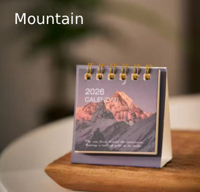 Mini 2026 Calendar Office School Supplies Calendar Desk Calendar monthly Planner Desk Accessories Decor Record Office Stationery