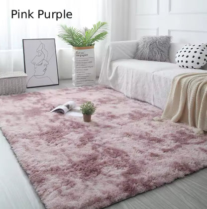 White Fluffy Hall Carpet Modern Living Room Bedroom Home Decor Large Mats Thickened Non-Slip Girl Children's Room Pink Furry Rug
