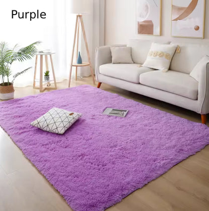 White Fluffy Hall Carpet Modern Living Room Bedroom Home Decor Large Mats Thickened Non-Slip Girl Children's Room Pink Furry Rug