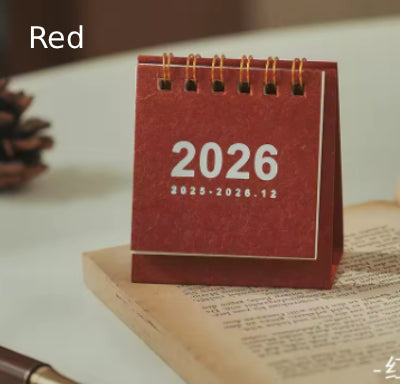 Mini 2026 Calendar Office School Supplies Calendar Desk Calendar monthly Planner Desk Accessories Decor Record Office Stationery