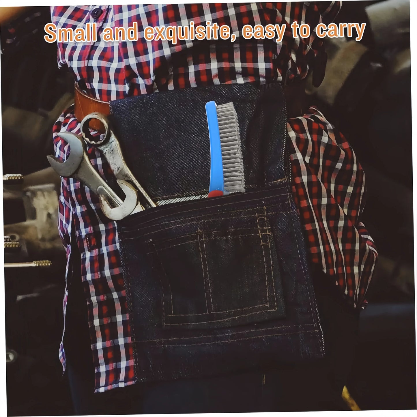 Buy 1, Get 1 Free | Heavy Duty Stainless Steel Wire Brush with Comfortable Plastic Handle - Perfect for Removing Rust, Welding Slag, Dirt, and Paint