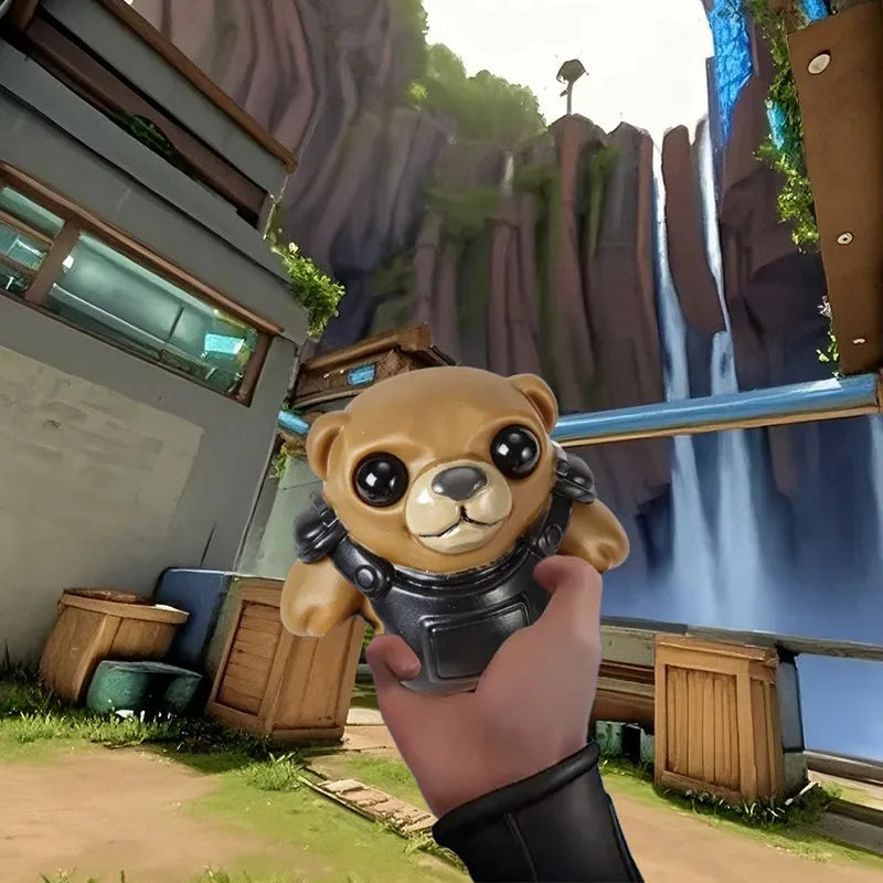 Valorant Game Doll Tactical Bear Squeeze Toy Flex Decompression Relaxation Model Action Stress Relax Children Toys Holiday Gifts