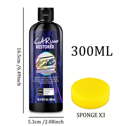 Car Headlight Restoration Polishing Headlamp Scratch Remover Repair Cleaning Paste Remove Oxidation Headlight Polish Liquid