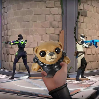 Valorant Game Doll Tactical Bear Squeeze Toy Flex Decompression Relaxation Model Action Stress Relax Children Toys Holiday Gifts