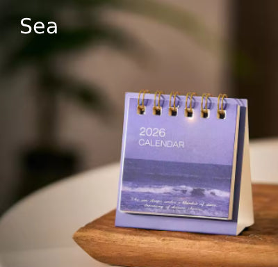 Mini 2026 Calendar Office School Supplies Calendar Desk Calendar monthly Planner Desk Accessories Decor Record Office Stationery