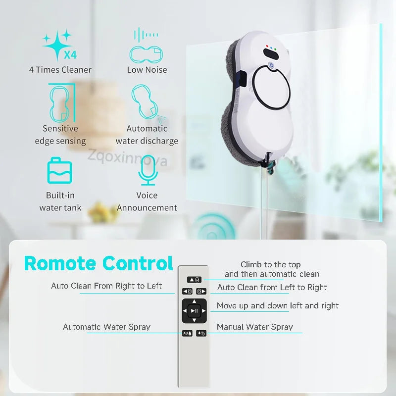 UPS Robot for Washing Windows Vacuum Cleaner Glass Washer Home Appliance Plaster Robot Smart Cleaning Robot Electric Floor Mops