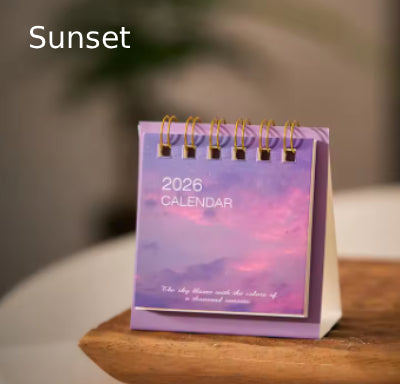 Mini 2026 Calendar Office School Supplies Calendar Desk Calendar monthly Planner Desk Accessories Decor Record Office Stationery