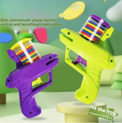 1pc Foam Disc Launcher Flying Disc Handheld Shooter Indoor Shooting Game Outdoor Backyard Toy For Boys And Girls Birthday Gift