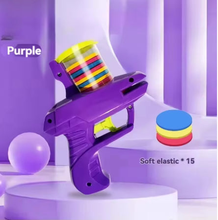 1pc Foam Disc Launcher Flying Disc Handheld Shooter Indoor Shooting Game Outdoor Backyard Toy For Boys And Girls Birthday Gift