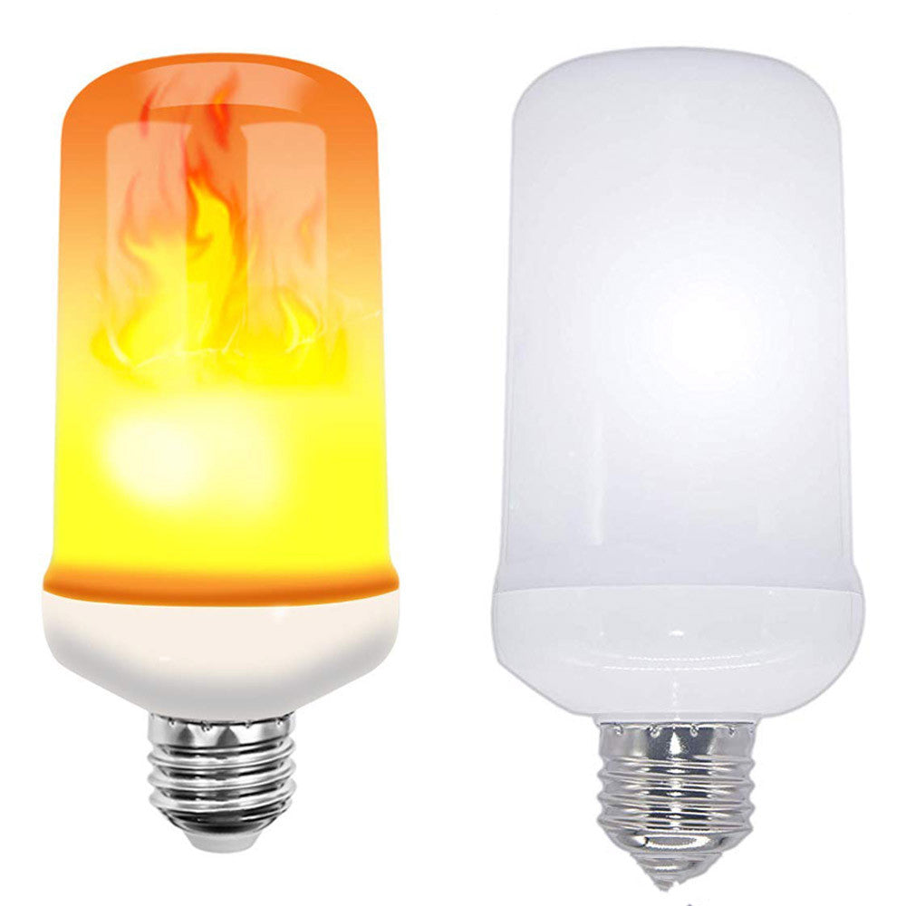 Blue & Yellow LED Night Light Flame Light Bulb 4 Modes Fire Bulb Lamp Christmas Party Outdoor Indoor Home Decor E27 Base Flickering Nightlight