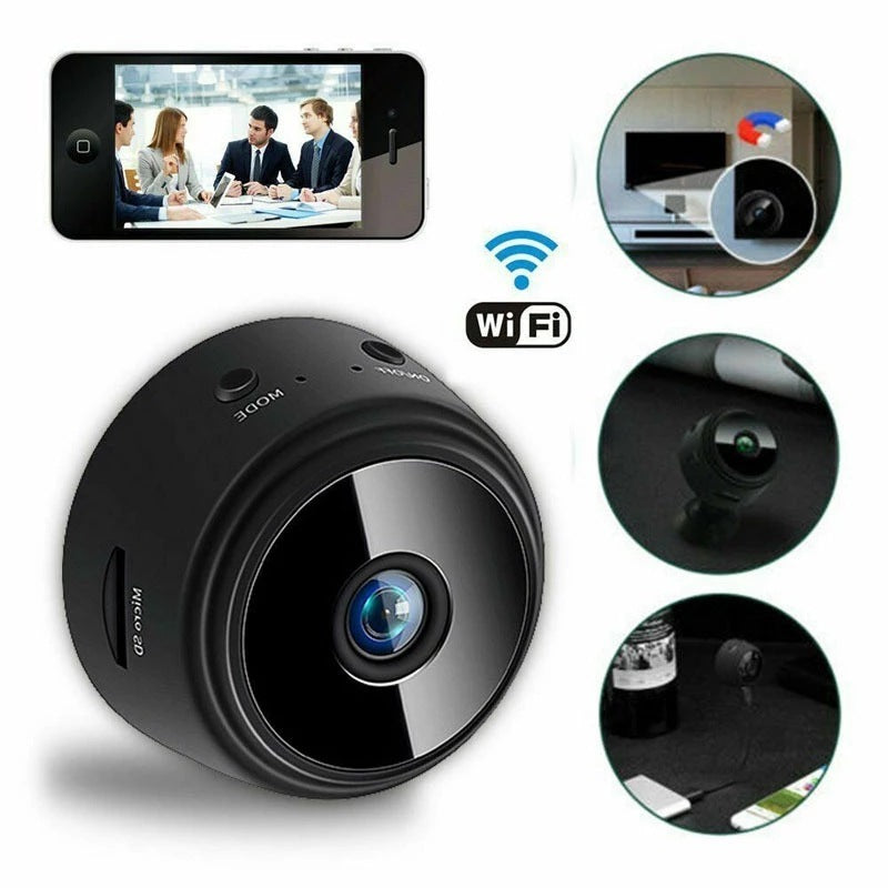 A9 WiFi Mini Camera Wireless Video Recorder Security Protection Camera Smart Home Monitoring Camera For Infants And Pets Magnetic Suction HD Smart Infrared Night Vision Home