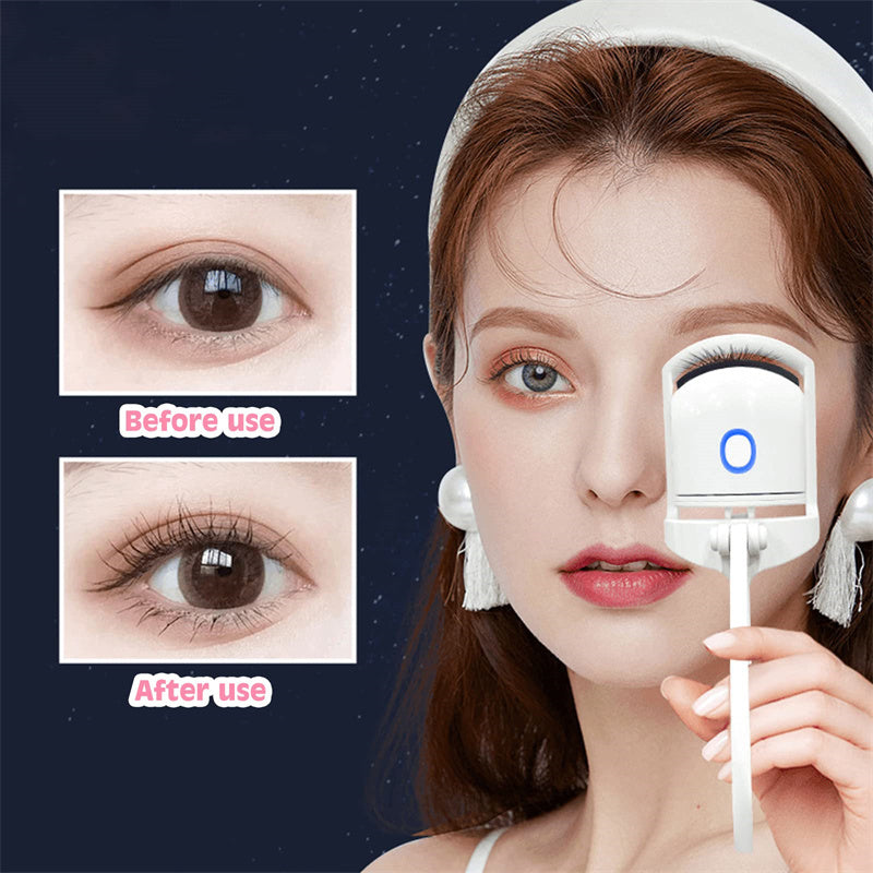 Heated Eyelash Curler Electric Temperature Control Mini Eyelash Curler Electric Portable USB Charging