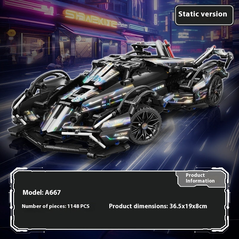 Building Blocks Remote Control Racing Model Assembled Toys, Perfect Choice for Home Decoration and Gifts, Christmas