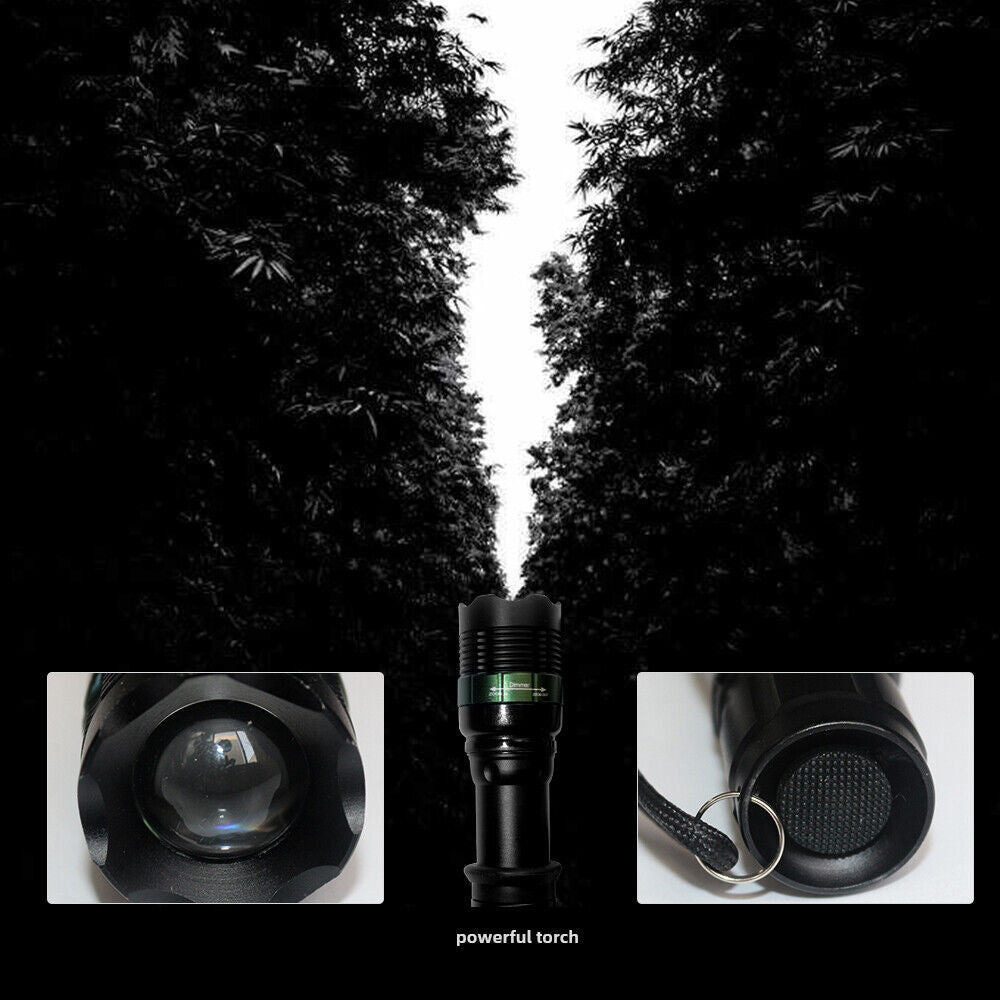 Super-Bright 90000LM LED Searchlight Handheld Spotlight Flashlight Rechargeable