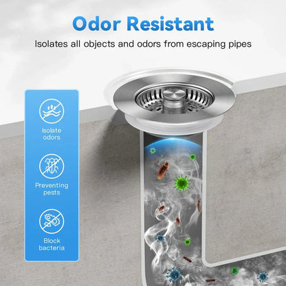 3-in-1 Kitchen Sink Drain Strainer | Buy 1, Get 1 Free