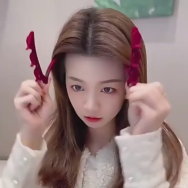 Flocked Bangs Hair Clip Black Headwear Women Cute Barrettes Hairgrip Alice Braided Fashion Hairpins Hair Accessories