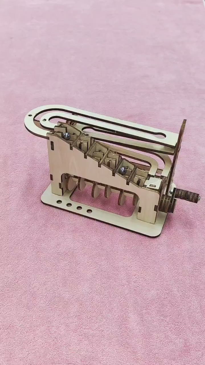 Spiral Marble Run 3D Wooden Puzzles for Adults and Teens DIY Model Building Kits with Mechanical Puzzles 