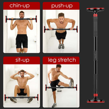 Door Horizontal Bars With Wide Anti-slip Pad