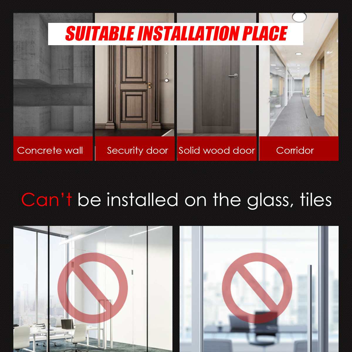 Door Horizontal Bars With Wide Anti-slip Pad